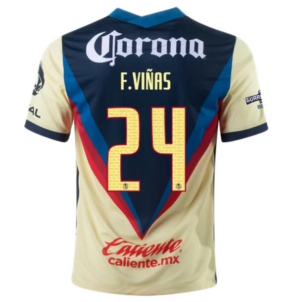 Club America Home Kit Soccer Jersey FEDERICO VIÑAS #24 2020/21